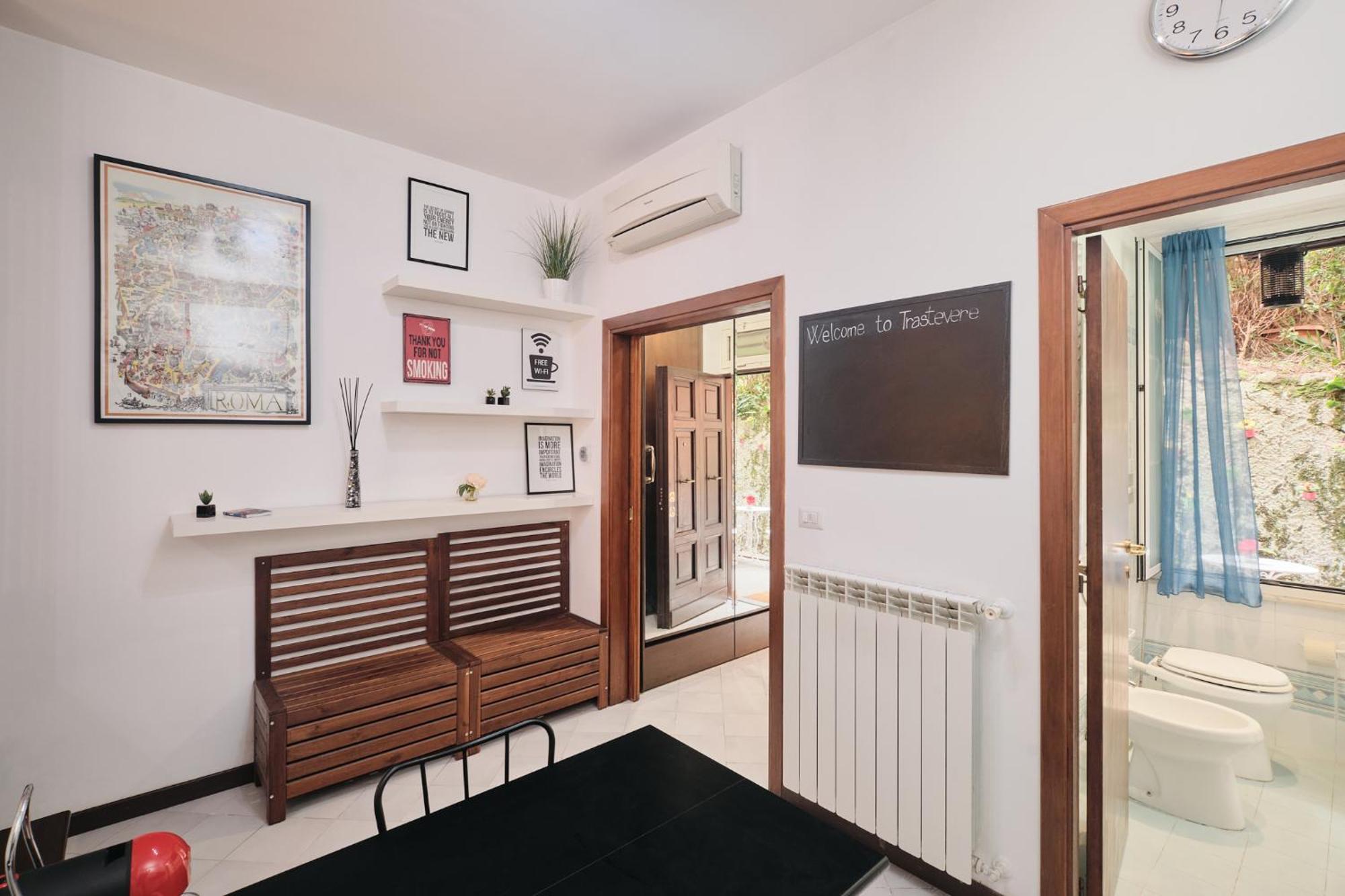 Trastevere- Flat Con Giardino, Ac, Wi-Fi & Netflix Рим Екстериор снимка